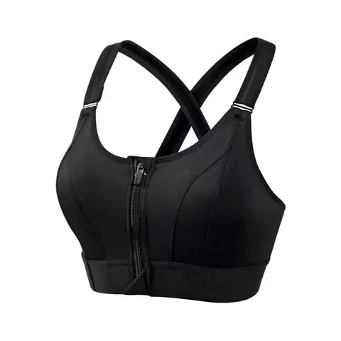 Front Open Zipper Bra