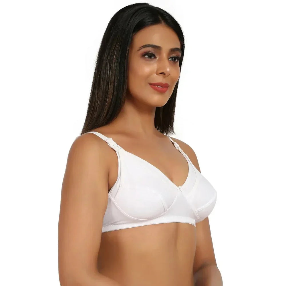 Women's Cotton Blend Mother Care Full Coverage Feeding Bra Non Padded