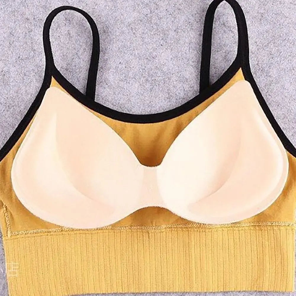 Letter Print Sports Bras, Comfy & Breathable Running Workout Bra,