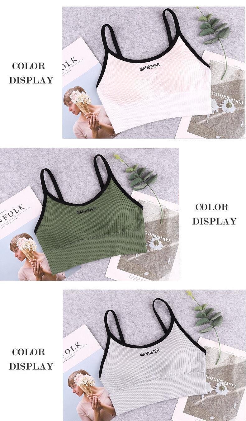 Letter Print Sports Bras, Comfy & Breathable Running Workout Bra,