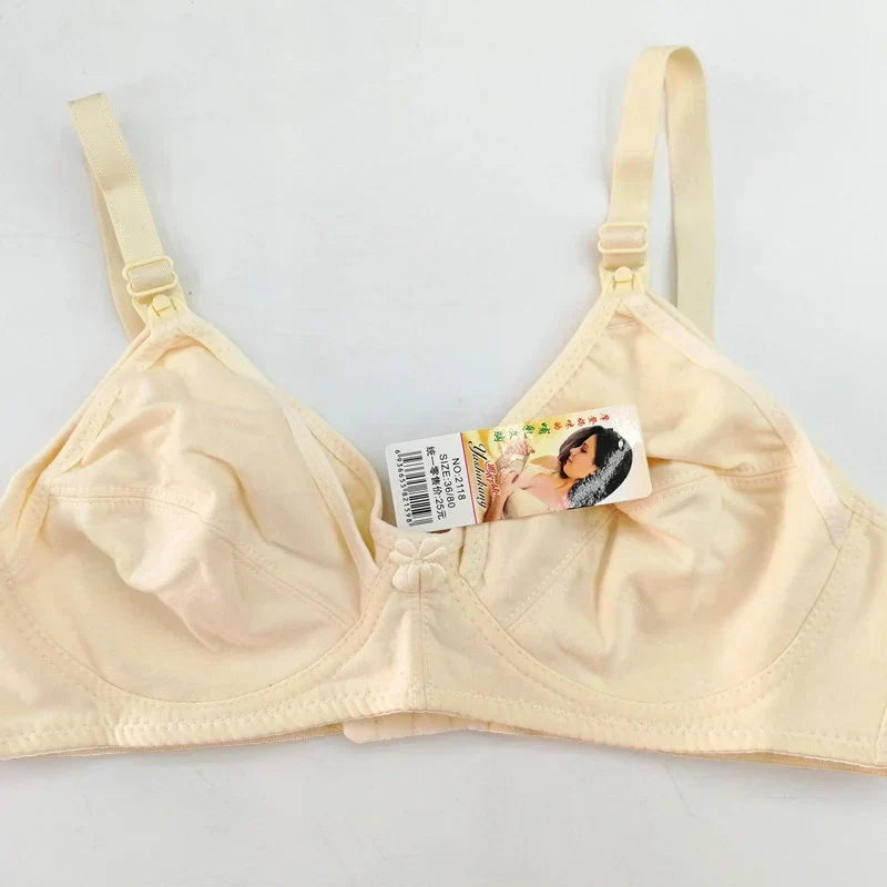 Women's Cotton Blend Mother Care Full Coverage Feeding Bra Non Padded