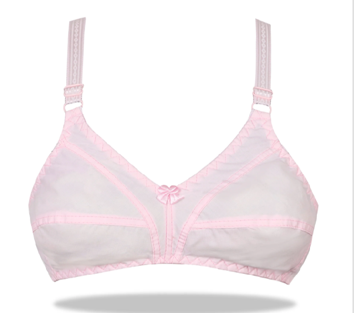 Pack of 04 Multi Colour Cotton 3 Hooks Bras Brief Blouse Brazier Brassier for Women Ladies Girls Undergarments