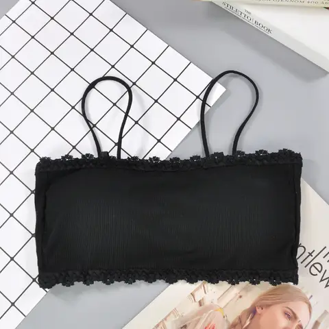 High Quality Breathable Sexy Girls Lace One Piece Seamless Chest Wrap Bra For Women