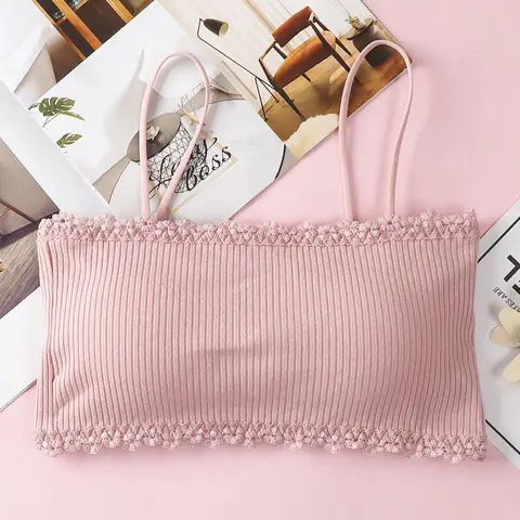 High Quality Breathable Sexy Girls Lace One Piece Seamless Chest Wrap Bra For Women