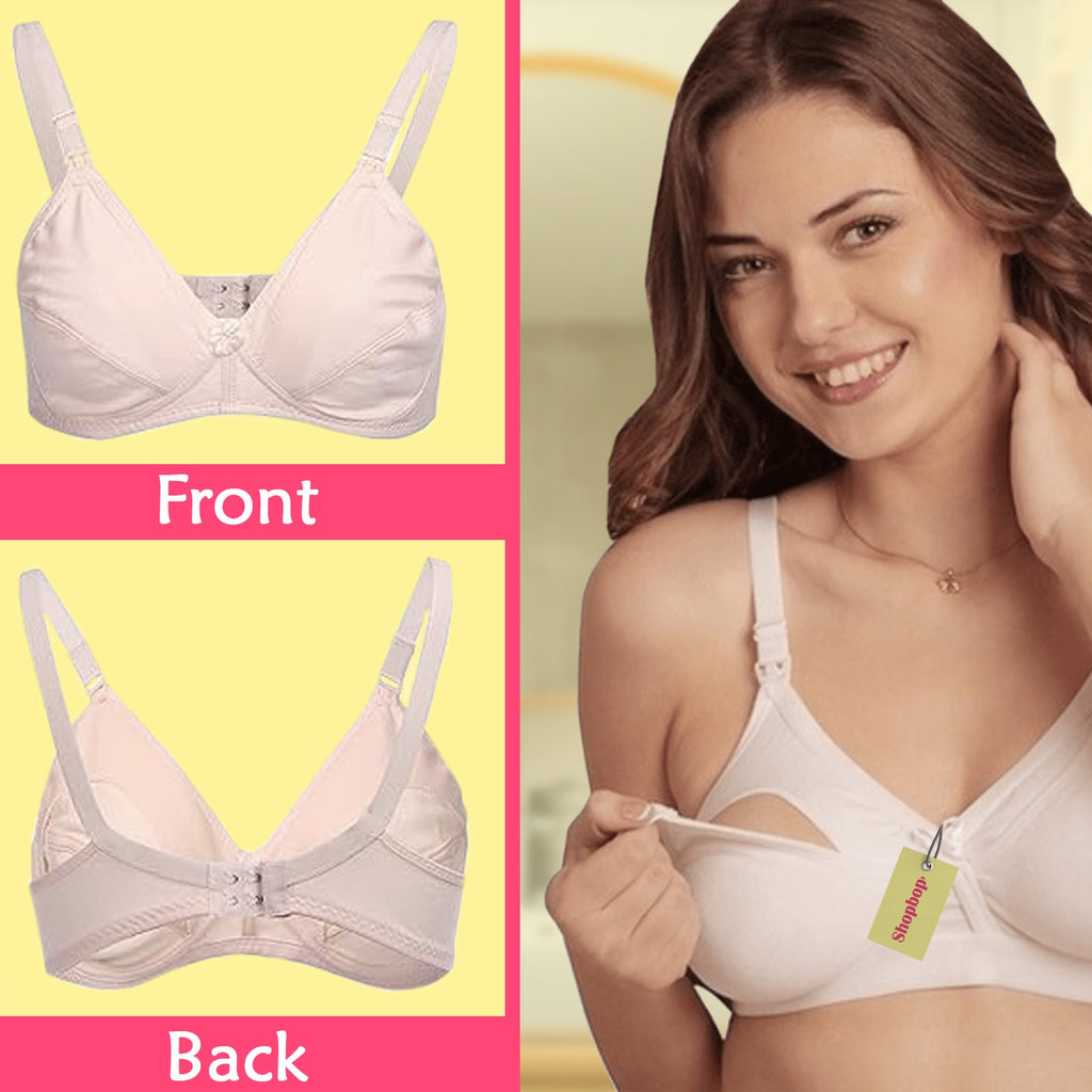 Nursing  Soft Cotton Leakage Proof Maternity Bra (PACK OF 3 BRA)