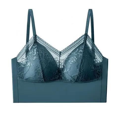 Women Silk Bra Mulberry Silk Everyday wear Lace with  Padded breathable push-up bra