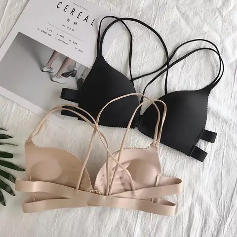 Good Quality Girl T-shirt sexy bra for women pushup Seamless Bralette Ladies WIreless Nylon Spandex bra