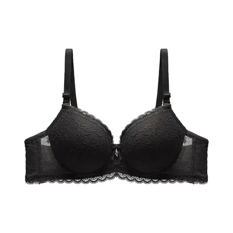 Sexy lace women's bra set high quality lace bra underwear adjustable buckle gathered with rims bra party underwear.