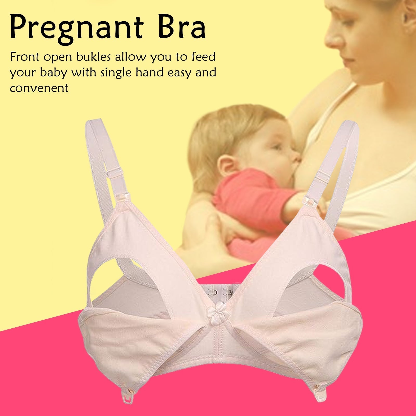 Nursing  Soft Cotton Leakage Proof Maternity Bra (PACK OF 3 BRA)