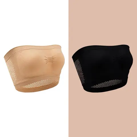 PACK OF 3 BRA Dynamics Wire-Free Comfortable Seamless One-Piece Strapless Underwear Ladies 6XL Sexy 3D Breathable Bra