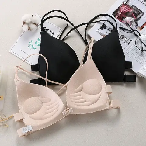 Good Quality Girl T-shirt sexy bra for women pushup Seamless Bralette Ladies WIreless Nylon Spandex bra
