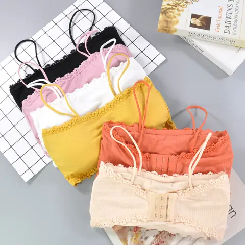 High Quality Breathable Sexy Girls Lace One Piece Seamless Chest Wrap Bra For Women