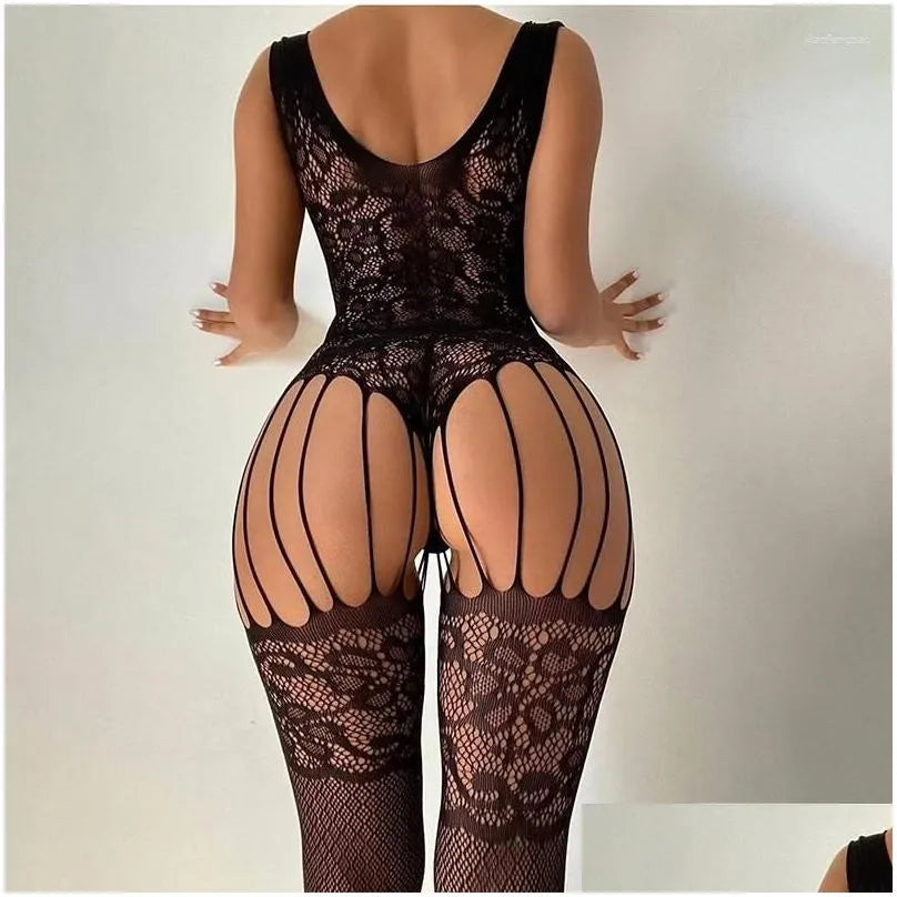 Erotic Crotchless Lingerie Women Teddy Baby Doll Dress Bodystockings