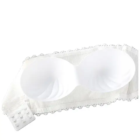 Girly seamless tube top with padded breast wrap wedding dress without strapless backless bra