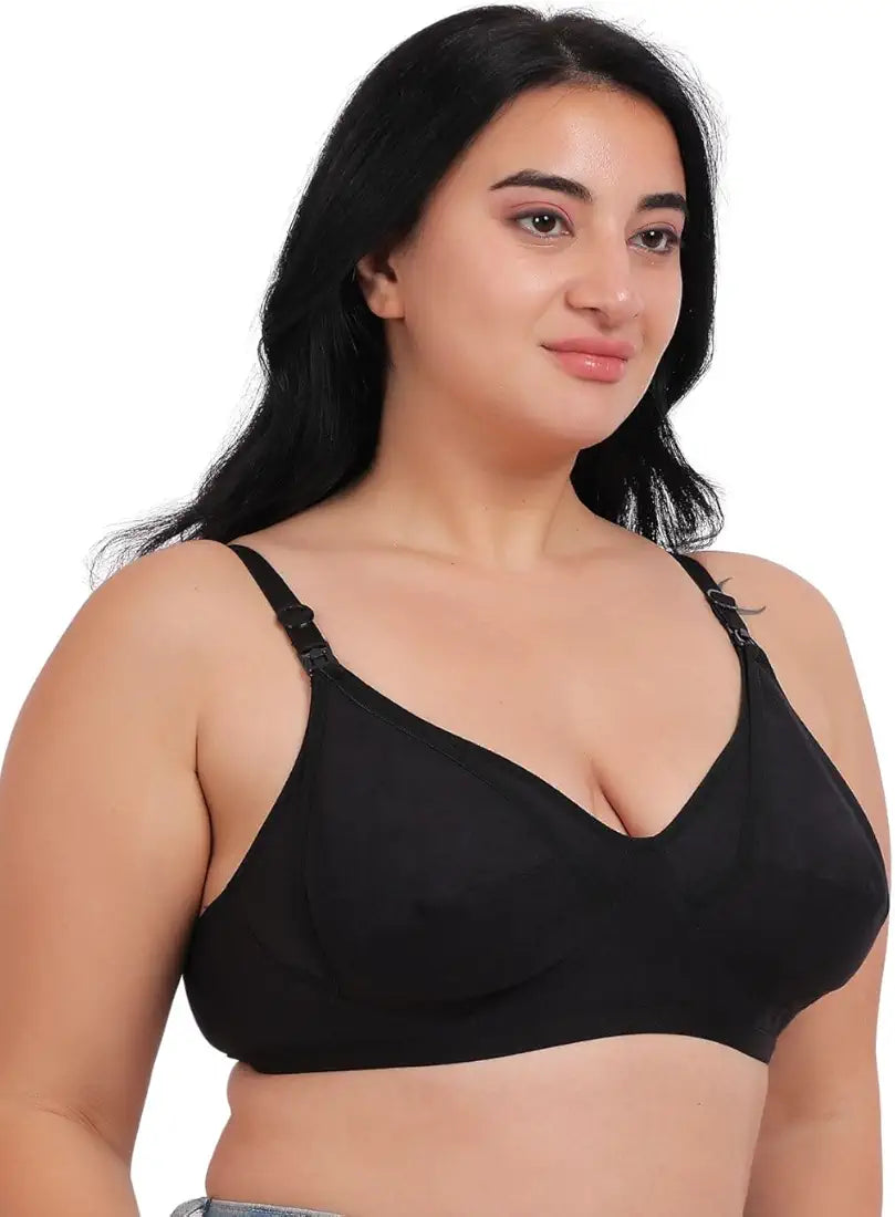 Nursing  Soft Cotton Leakage Proof Maternity Bra (PACK OF 3 BRA)