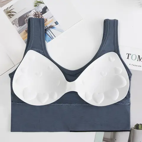 Sweet Girl Sling Sleeveless Chest Wrap Top Slim Fit Silk cotton Camisole Casual Push Up Padded BRA