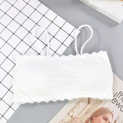 High Quality Breathable Sexy Girls Lace One Piece Seamless Chest Wrap Bra For Women