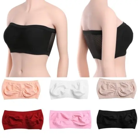 PACK OF 3 BRA Dynamics Wire-Free Comfortable Seamless One-Piece Strapless Underwear Ladies 6XL Sexy 3D Breathable Bra