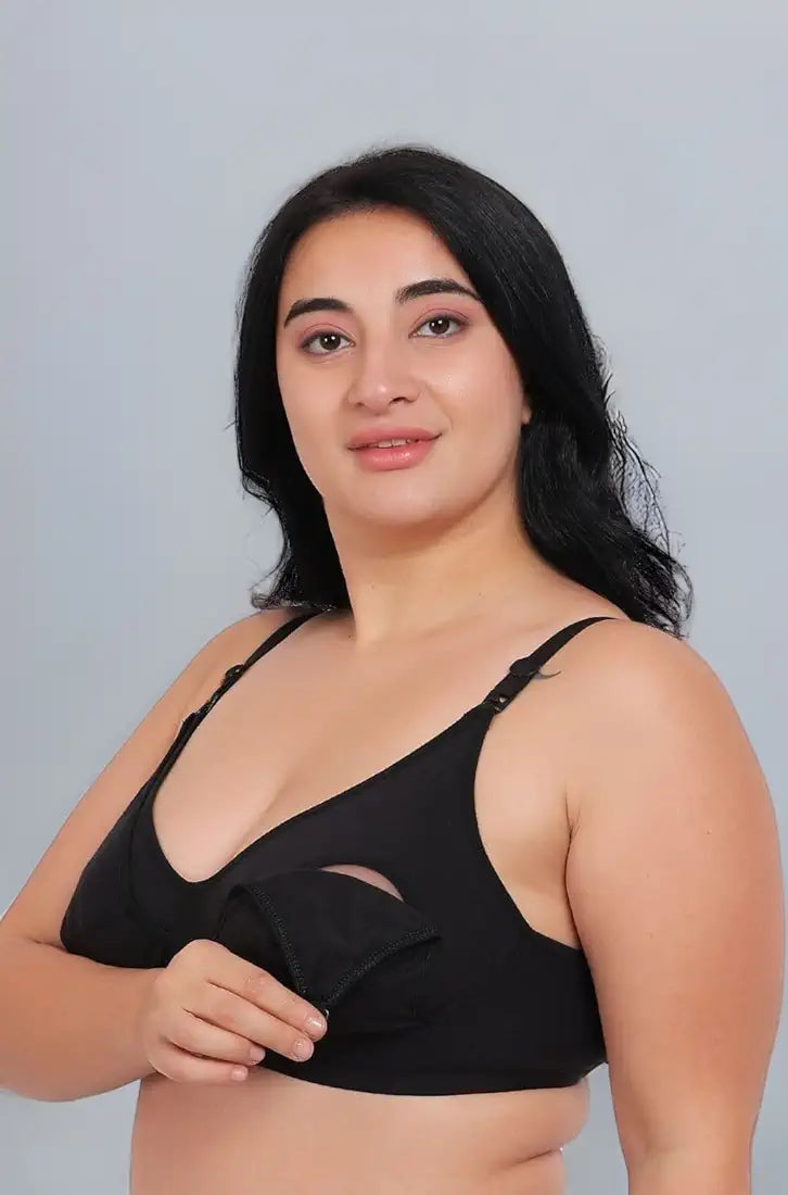 Nursing  Soft Cotton Leakage Proof Maternity Bra (PACK OF 3 BRA)
