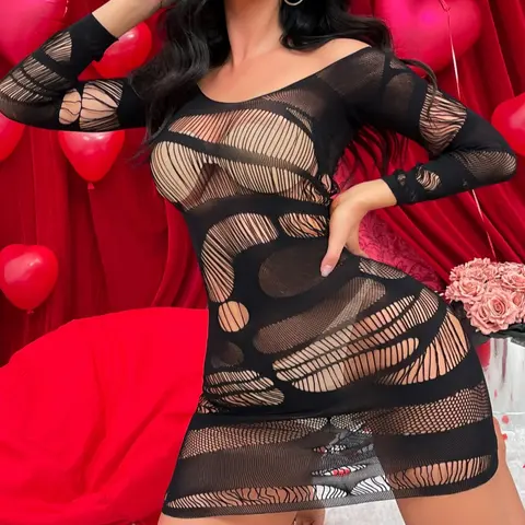 Hot Sales Womens Sensual Erotic Lingerie Stockings Sexy Crotchless Body Stocking Lingerie Sexy Backless Mesh Bodysuit